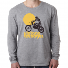 Vintage Teenager Men's "70's Moto-x" Series, Long-Sleeve Triblend